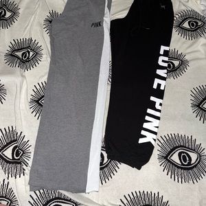 4 pair of Victoria secret joggers/sweatpants
